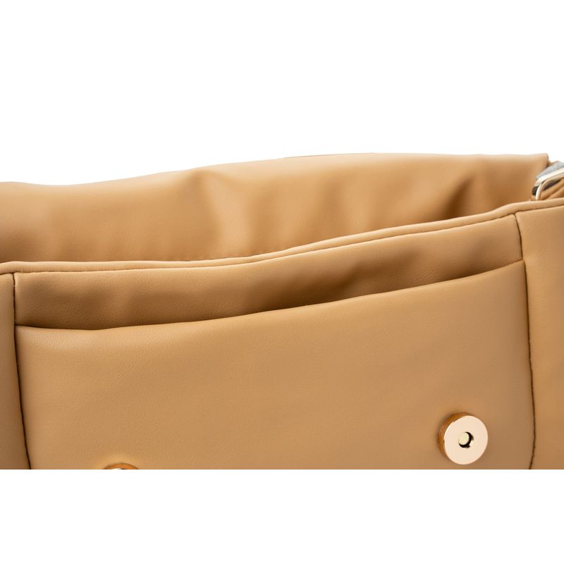 Fashion, accesorii si bijuterii - Femei - Accesorii femei - Genti si rucsacuri femei - Geantă de umăr Lucky Bees, piele, 7 x 28 x 18 cm, camel, 946VNC1165 - Infinity.ro
