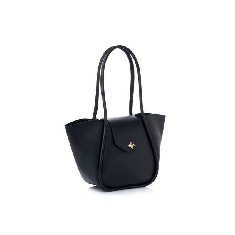 Fashion, accesorii si bijuterii - Femei - Accesorii femei - Genti si rucsacuri femei - Geantă de umăr Lucky Bees, piele, 11 x 35 x 23 cm, negru, 671LKB2145 - Infinity.ro