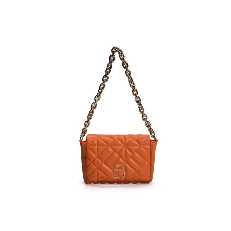 Fashion, accesorii si bijuterii - Femei - Accesorii femei - Genti si rucsacuri femei - Geantă de umăr Lucky Bees, piele, 5 x 21 x 18 cm, portocaliu, 671LKB1360 - Infinity.ro