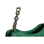 Fashion, accesorii si bijuterii - Femei - Accesorii femei - Genti si rucsacuri femei - Geantă de umăr Lucky Bees, piele, 9 x 30 x 18 cm, verde, 671LKB1612 - Infinity.ro