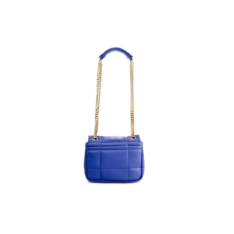 Fashion, accesorii si bijuterii - Femei - Accesorii femei - Genti si rucsacuri femei - Geantă de umăr Lucky Bees, piele, 8 x 20 x 17 cm, sax albastru, 946VNC1136 - Infinity.ro