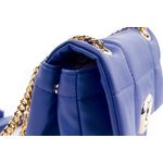 Fashion, accesorii si bijuterii - Femei - Accesorii femei - Genti si rucsacuri femei - Geantă de umăr Lucky Bees, piele, 8 x 20 x 17 cm, sax albastru, 946VNC1136 - Infinity.ro