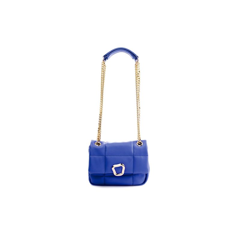 Fashion, accesorii si bijuterii - Femei - Accesorii femei - Genti si rucsacuri femei - Geantă de umăr Lucky Bees, piele, 8 x 20 x 17 cm, sax albastru, 946VNC1136 - Infinity.ro