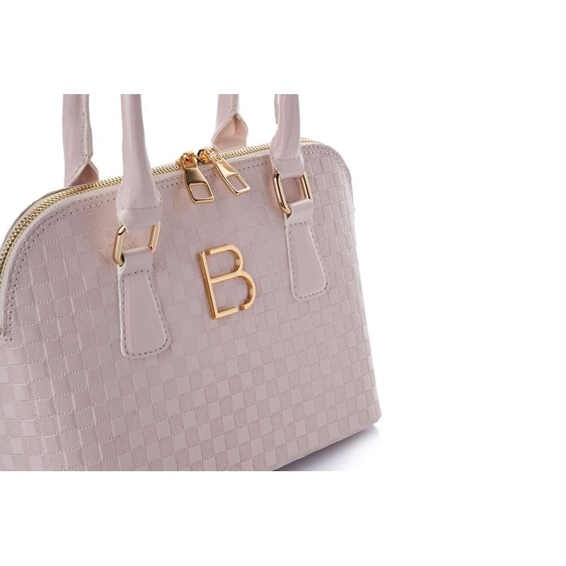 Fashion, accesorii si bijuterii - Femei - Accesorii femei - Genti si rucsacuri femei - Geantă de umăr Lucky Bees, piele, 13 x 28 x 20 cm, roz pudrat, 671LKB2110 - Infinity.ro