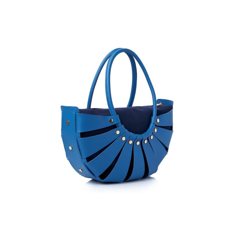 Fashion, accesorii si bijuterii - Femei - Accesorii femei - Genti si rucsacuri femei - Geantă de umăr Lucky Bees, piele, 15 x 35 x 18 cm, indigo albastru, 671LKB2132 - Infinity.ro