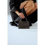 Fashion, accesorii si bijuterii - Femei - Accesorii femei - Genti si rucsacuri femei - Geantă Lucky Bees, piele, 6 x 21 x 14 cm, gri și negru, 946VNC1245 - Infinity.ro