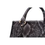Fashion, accesorii si bijuterii - Femei - Accesorii femei - Genti si rucsacuri femei - Geantă Lucky Bees, piele, 6 x 21 x 14 cm, gri și negru, 946VNC1245 - Infinity.ro