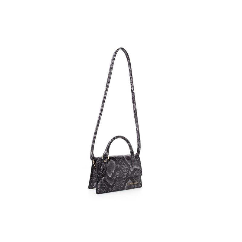 Fashion, accesorii si bijuterii - Femei - Accesorii femei - Genti si rucsacuri femei - Geantă Lucky Bees, piele, 6 x 21 x 14 cm, gri și negru, 946VNC1245 - Infinity.ro