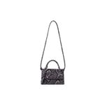 Fashion, accesorii si bijuterii - Femei - Accesorii femei - Genti si rucsacuri femei - Geantă Lucky Bees, piele, 6 x 21 x 14 cm, gri și negru, 946VNC1245 - Infinity.ro