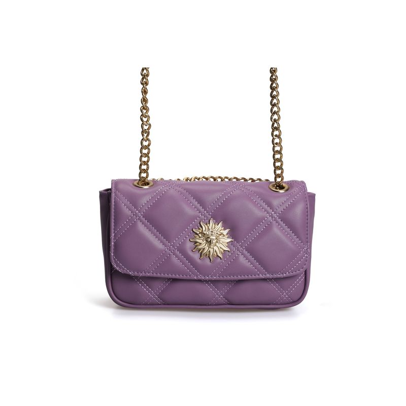 Fashion, accesorii si bijuterii - Femei - Accesorii femei - Genti si rucsacuri femei - Geantă de umăr Lucky Bees, piele, 7 x 24 x 17 cm, lila, 671LKB1669 - Infinity.ro