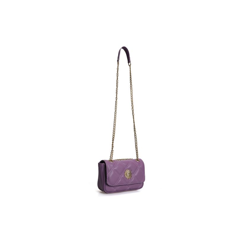 Fashion, accesorii si bijuterii - Femei - Accesorii femei - Genti si rucsacuri femei - Geantă de umăr Lucky Bees, piele, 7 x 24 x 17 cm, lila, 671LKB1669 - Infinity.ro