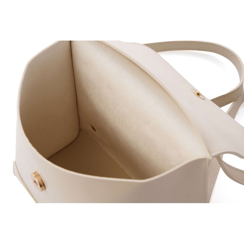 Fashion, accesorii si bijuterii - Femei - Accesorii femei - Genti si rucsacuri femei - Rucsac Lucky Bees, piele, 11 x 21 x 21 cm, crem, 671LKB2193 - Infinity.ro