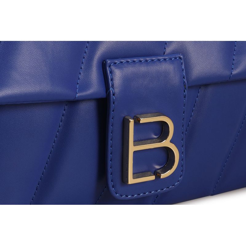 Fashion, accesorii si bijuterii - Femei - Accesorii femei - Genti si rucsacuri femei - Geantă de umăr Lucky Bees, piele, 10 x 31 x 19 cm, sax albastru, 671LKB1502 - Infinity.ro