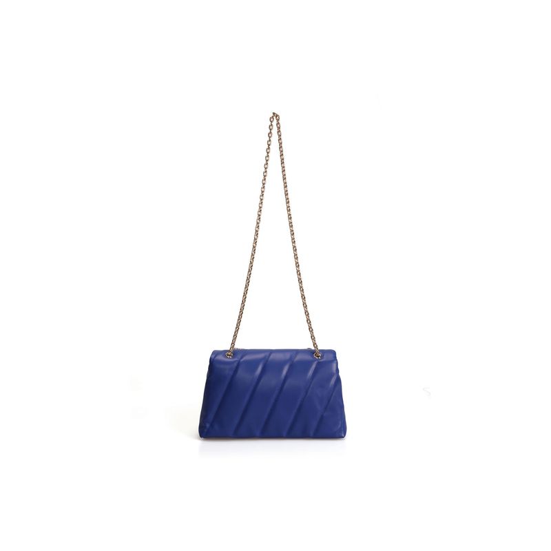 Fashion, accesorii si bijuterii - Femei - Accesorii femei - Genti si rucsacuri femei - Geantă de umăr Lucky Bees, piele, 10 x 31 x 19 cm, sax albastru, 671LKB1502 - Infinity.ro