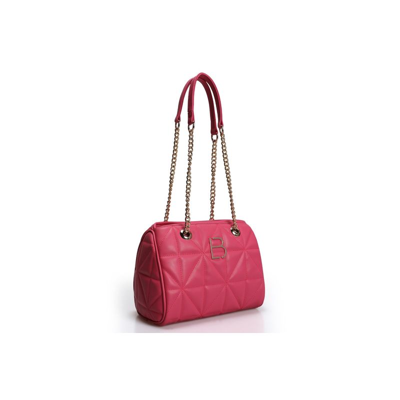 Fashion, accesorii si bijuterii - Femei - Accesorii femei - Genti si rucsacuri femei - Geantă de umăr Lucky Bees, piele, 11 x 25 x 21 cm, roz, 671LKB1603 - Infinity.ro