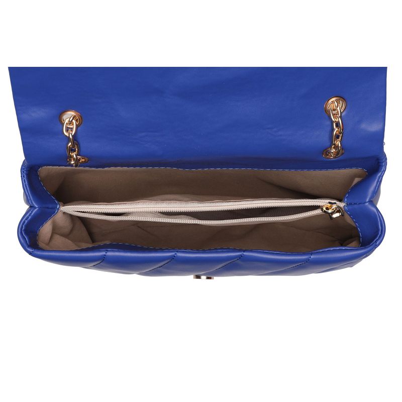 Fashion, accesorii si bijuterii - Femei - Accesorii femei - Genti si rucsacuri femei - Geantă de umăr Lucky Bees, piele, 10 x 31 x 19 cm, sax albastru, 671LKB1502 - Infinity.ro