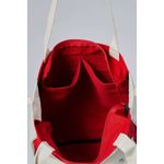 Fashion, accesorii si bijuterii - Femei - Accesorii femei - Genti si rucsacuri femei - Tote bag Lucky Bees, 32 x 35 x 8 cm, roșu, 421BRG2242 - Infinity.ro