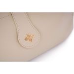 Fashion, accesorii si bijuterii - Femei - Accesorii femei - Genti si rucsacuri femei - Geantă de umăr Lucky Bees, piele, 12 x 32 x 21 cm, crem, 671LKB2162 - Infinity.ro