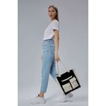 Fashion, accesorii si bijuterii - Femei - Accesorii femei - Genti si rucsacuri femei - Tote bag Lucky Bees, 32 x 35 x 8 cm, negru, 421BRG2245 - Infinity.ro
