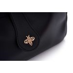 Fashion, accesorii si bijuterii - Femei - Accesorii femei - Genti si rucsacuri femei - Geantă de umăr Lucky Bees, piele, 12 x 32 x 21 cm, negru, 671LKB2163 - Infinity.ro