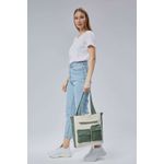 Fashion, accesorii si bijuterii - Femei - Accesorii femei - Genti si rucsacuri femei - Tote bag Lucky Bees, 32 x 35 x 8 cm, verde, 421BRG2243 - Infinity.ro