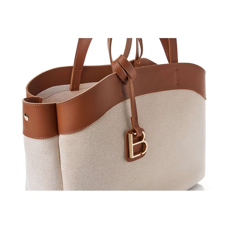 Fashion, accesorii si bijuterii - Femei - Accesorii femei - Genti si rucsacuri femei - Geantă de umăr Lucky Bees, piele, 19 x 42 x 22 cm, tan, 671LKB2236 - Infinity.ro