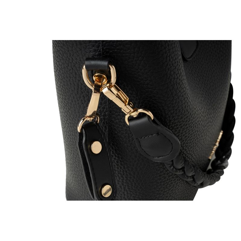 Fashion, accesorii si bijuterii - Femei - Accesorii femei - Genti si rucsacuri femei - Geantă Lucky Bees, piele, 10 x 18 x 20 cm, negru, 946VNC1209 - Infinity.ro