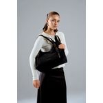 Fashion, accesorii si bijuterii - Femei - Accesorii femei - Genti si rucsacuri femei - Tote bag Lucky Bees, piele, 15 x 38 x 24 cm, negru, 946VNC1307 - Infinity.ro