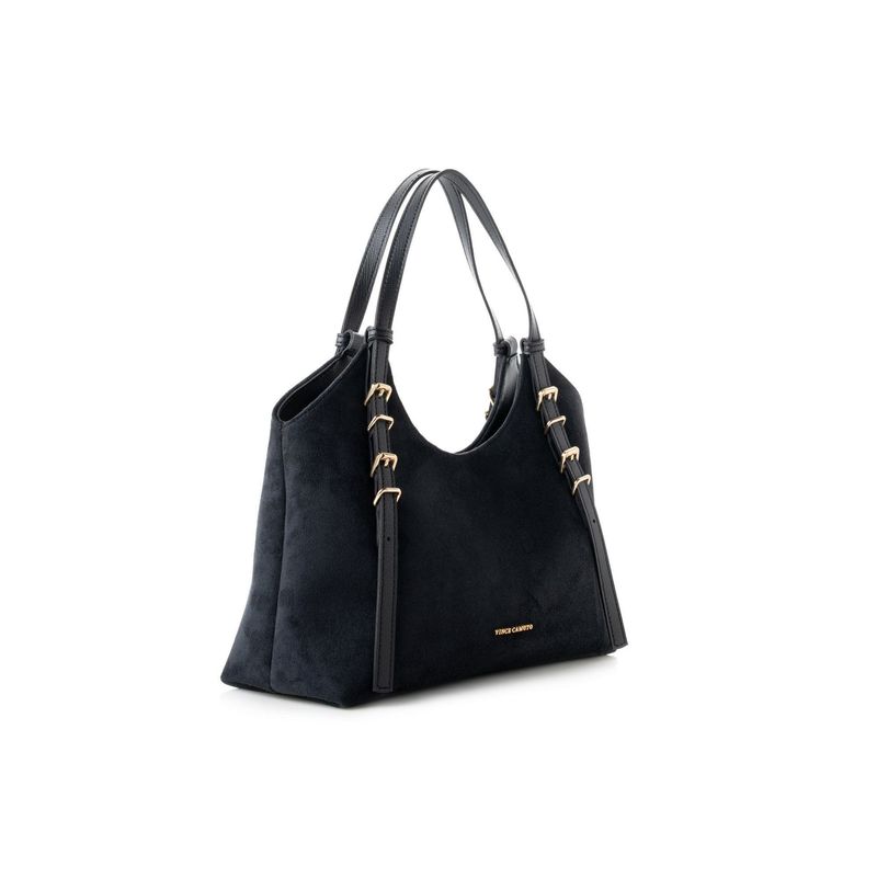 Fashion, accesorii si bijuterii - Femei - Accesorii femei - Genti si rucsacuri femei - Tote bag Lucky Bees, piele, 15 x 38 x 24 cm, negru, 946VNC1307 - Infinity.ro