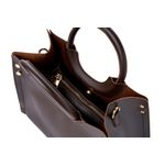 Fashion, accesorii si bijuterii - Femei - Accesorii femei - Genti si rucsacuri femei - Geantă Lucky Bees, piele, 13 x 28 x 22 cm, maro, 671LKB2203 - Infinity.ro
