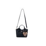 Fashion, accesorii si bijuterii - Femei - Accesorii femei - Genti si rucsacuri femei - Geantă de umăr Lucky Bees, piele, 11 x 25 x 21 cm, negru, 671LKB2158 - Infinity.ro