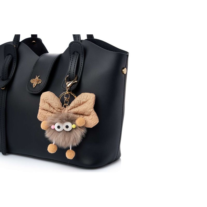 Fashion, accesorii si bijuterii - Femei - Accesorii femei - Genti si rucsacuri femei - Geantă de umăr Lucky Bees, piele, 11 x 25 x 21 cm, negru, 671LKB2158 - Infinity.ro