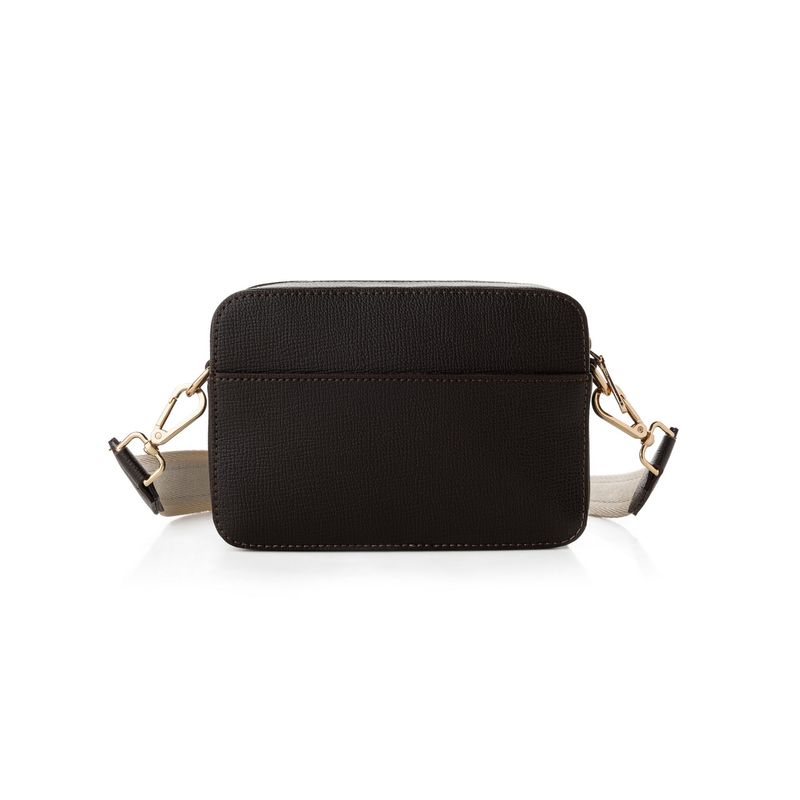 Fashion, accesorii si bijuterii - Femei - Accesorii femei - Genti si rucsacuri femei - Geantă crossbody Lucky Bees, piele, 6 x 19 x 13 cm, închis maro, 946VNC1291 - Infinity.ro