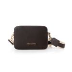 Fashion, accesorii si bijuterii - Femei - Accesorii femei - Genti si rucsacuri femei - Geantă crossbody Lucky Bees, piele, 6 x 19 x 13 cm, închis maro, 946VNC1291 - Infinity.ro