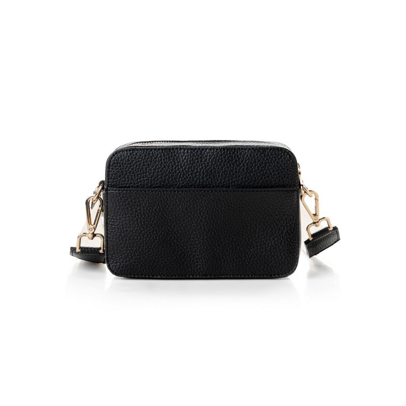 Fashion, accesorii si bijuterii - Femei - Accesorii femei - Genti si rucsacuri femei - Geantă crossbody Lucky Bees, piele, 6 x 19 x 13 cm, negru, 946VNC1264 - Infinity.ro