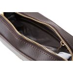 Fashion, accesorii si bijuterii - Femei - Accesorii femei - Genti si rucsacuri femei - Geantă crossbody Lucky Bees, piele, 6 x 19 x 13 cm, închis maro, 946VNC1291 - Infinity.ro