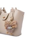 Fashion, accesorii si bijuterii - Femei - Accesorii femei - Genti si rucsacuri femei - Geantă de umăr Lucky Bees, piele, 11 x 25 x 21 cm, crem, 671LKB2157 - Infinity.ro