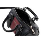 Fashion, accesorii si bijuterii - Femei - Accesorii femei - Genti si rucsacuri femei - Geantă Lucky Bees, piele, 13 x 21 x 13 cm, negru și bordo, 946VNC1280 - Infinity.ro