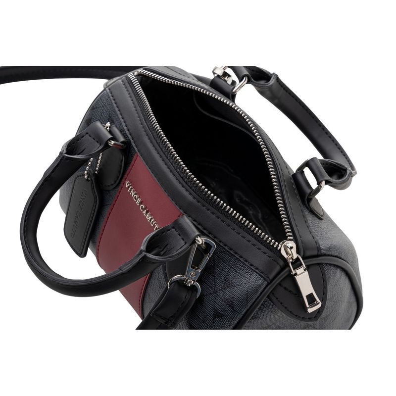 Fashion, accesorii si bijuterii - Femei - Accesorii femei - Genti si rucsacuri femei - Geantă Lucky Bees, piele, 13 x 21 x 13 cm, negru și bordo, 946VNC1280 - Infinity.ro