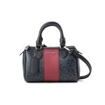 Fashion, accesorii si bijuterii - Femei - Accesorii femei - Genti si rucsacuri femei - Geantă Lucky Bees, piele, 13 x 21 x 13 cm, negru și bordo, 946VNC1280 - Infinity.ro