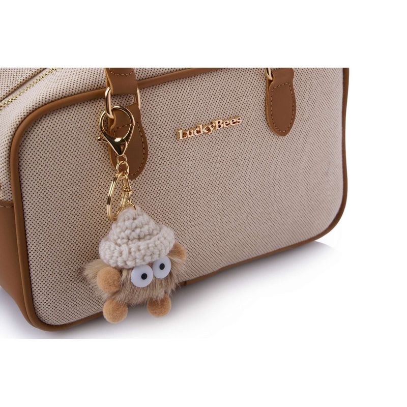 Fashion, accesorii si bijuterii - Femei - Accesorii femei - Genti si rucsacuri femei - Geantă de umăr Lucky Bees, piele, 8 x 25 x 15 cm, tan, 671LKB2214 - Infinity.ro
