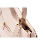 Fashion, accesorii si bijuterii - Femei - Accesorii femei - Genti si rucsacuri femei - Tote bag Lucky Bees, piele, 18.5 x 29 x 14 cm, crem, 946VNC1318 - Infinity.ro