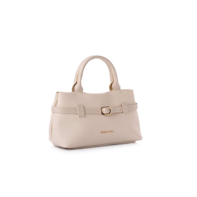 Fashion, accesorii si bijuterii - Femei - Accesorii femei - Genti si rucsacuri femei - Tote bag Lucky Bees, piele, 18.5 x 29 x 14 cm, crem, 946VNC1318 - Infinity.ro