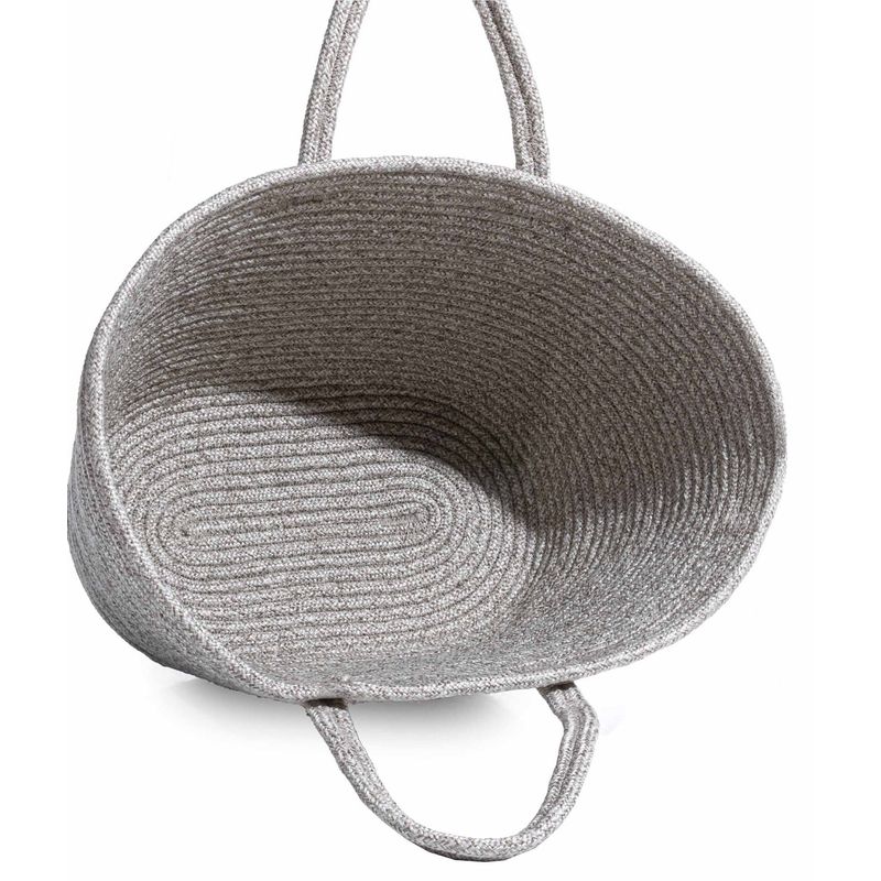Fashion, accesorii si bijuterii - Femei - Accesorii femei - Genti si rucsacuri femei - Geantă decorativă Aberto Design, 100% bumbac, 30 cm, gri, 937ELT1163 - Infinity.ro