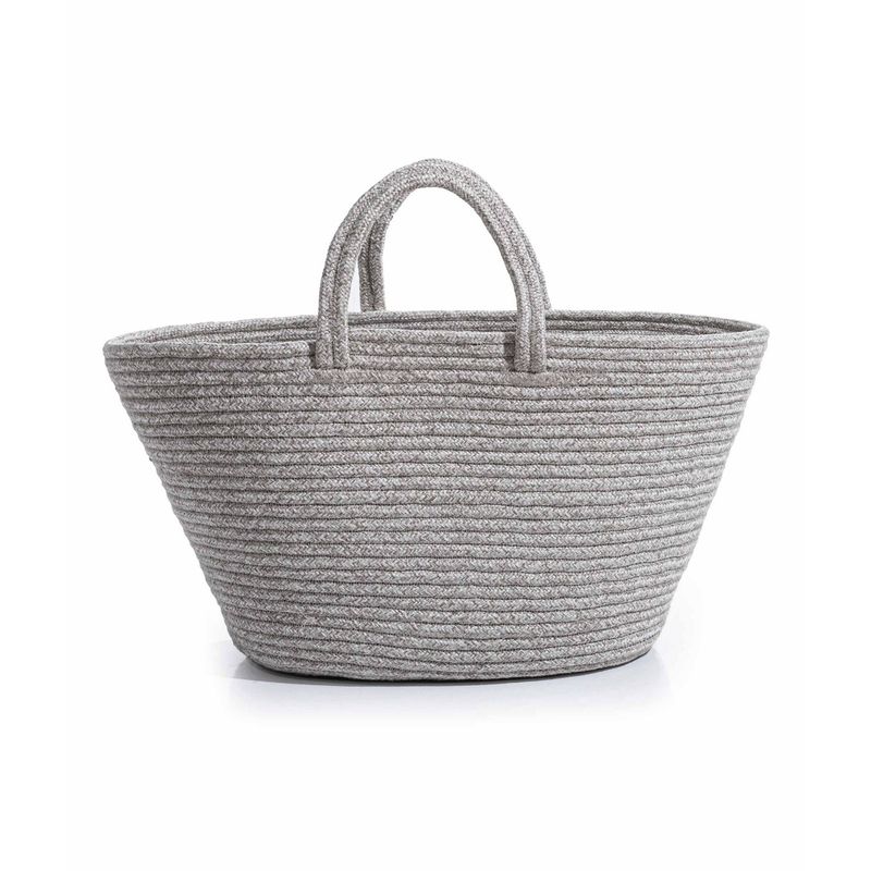 Fashion, accesorii si bijuterii - Femei - Accesorii femei - Genti si rucsacuri femei - Geantă decorativă Aberto Design, 100% bumbac, 30 cm, gri, 937ELT1163 - Infinity.ro