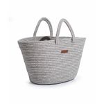 Fashion, accesorii si bijuterii - Femei - Accesorii femei - Genti si rucsacuri femei - Geantă decorativă Aberto Design, 100% bumbac, 30 cm, gri, 937ELT1163 - Infinity.ro