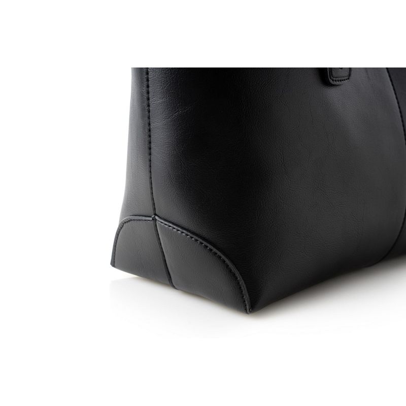 Fashion, accesorii si bijuterii - Femei - Accesorii femei - Genti si rucsacuri femei - Tote bag Lucky Bees, piele, 14 x 38 x 27.5 cm, negru, 946VNC1305 - Infinity.ro