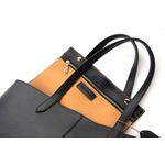 Fashion, accesorii si bijuterii - Femei - Accesorii femei - Genti si rucsacuri femei - Tote bag Lucky Bees, piele, 14 x 38 x 27.5 cm, negru, 946VNC1305 - Infinity.ro