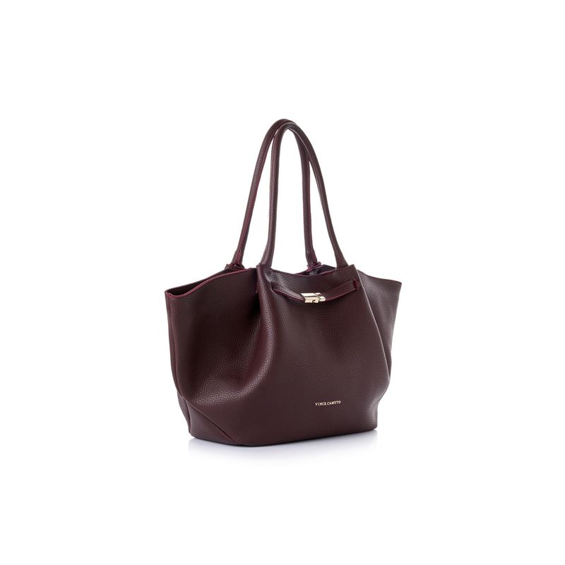 Fashion, accesorii si bijuterii - Femei - Accesorii femei - Genti si rucsacuri femei - Tote bag Lucky Bees, piele, 13 x 52 x 27 cm, bordo, 946VNC1300 - Infinity.ro