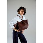 Fashion, accesorii si bijuterii - Femei - Accesorii femei - Genti si rucsacuri femei - Tote bag Lucky Bees, piele, 13 x 52 x 27 cm, bordo, 946VNC1300 - Infinity.ro